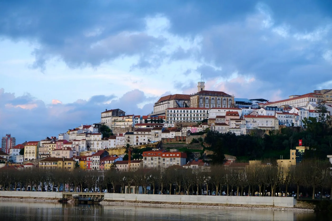 Coimbra’s historic buildings above the river