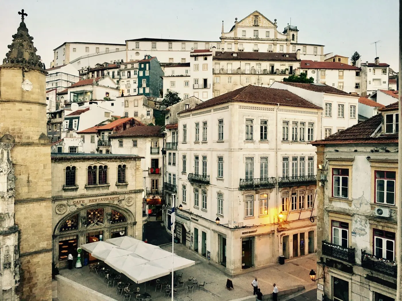 Historic buildings near Santa Cruz in Coimbra