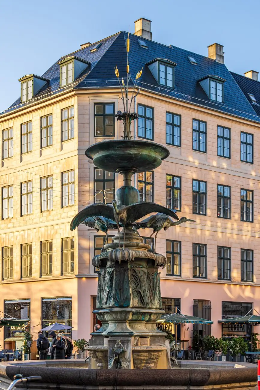 Stork Fountain in Copenhagen’s centre