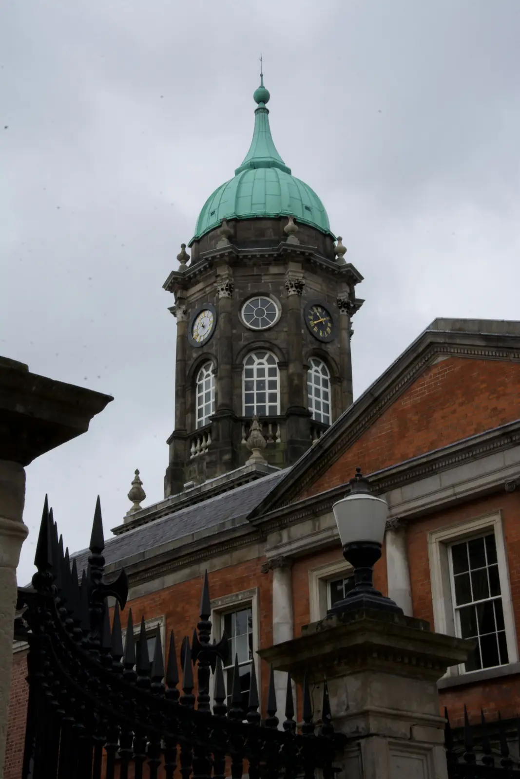 Dublin Castle’s clock tower above the courtyard