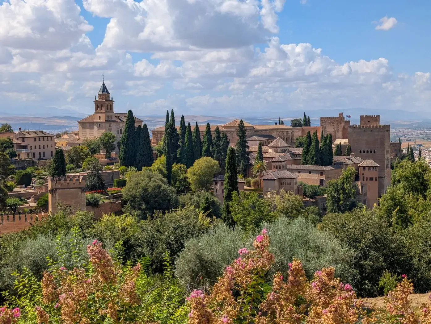 The Alhambra palace and gardens in Granada