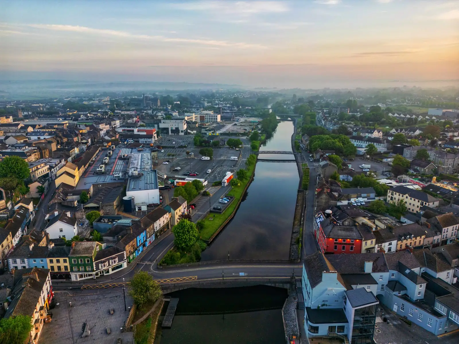 Bridges over the River Nore in central Kilkenny