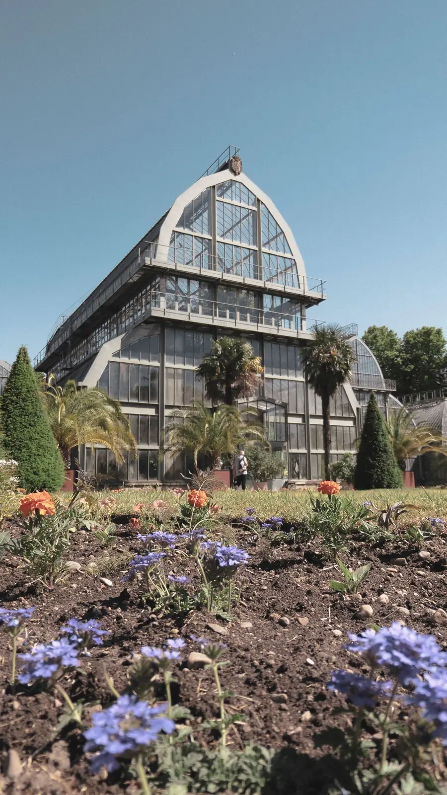 The glasshouses at Parc de la Tête d’Or in Lyon
