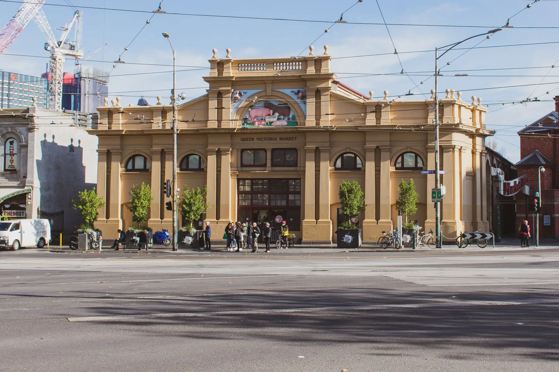 Queen Victoria Market’s Elizabeth Street facade in Melbourne