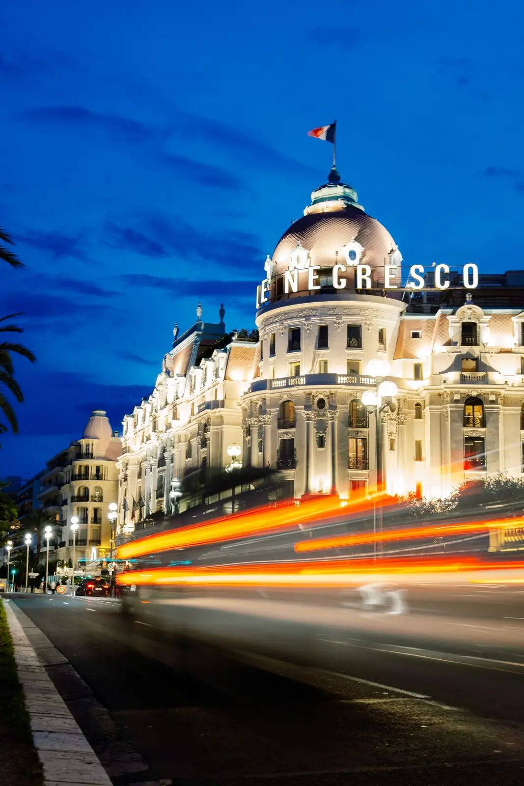Le Negresco hotel on the Promenade des Anglais in Nice