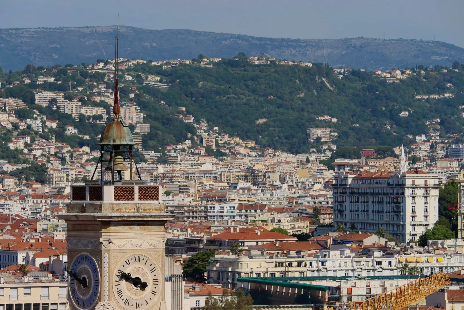 The Saint-François clock tower above Nice’s Old Town