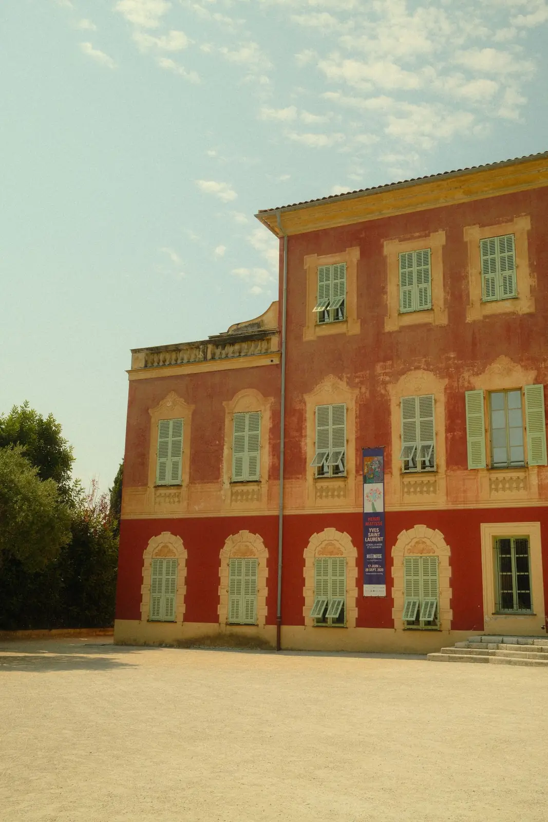 The red villa housing Musée Matisse in Cimiez, Nice