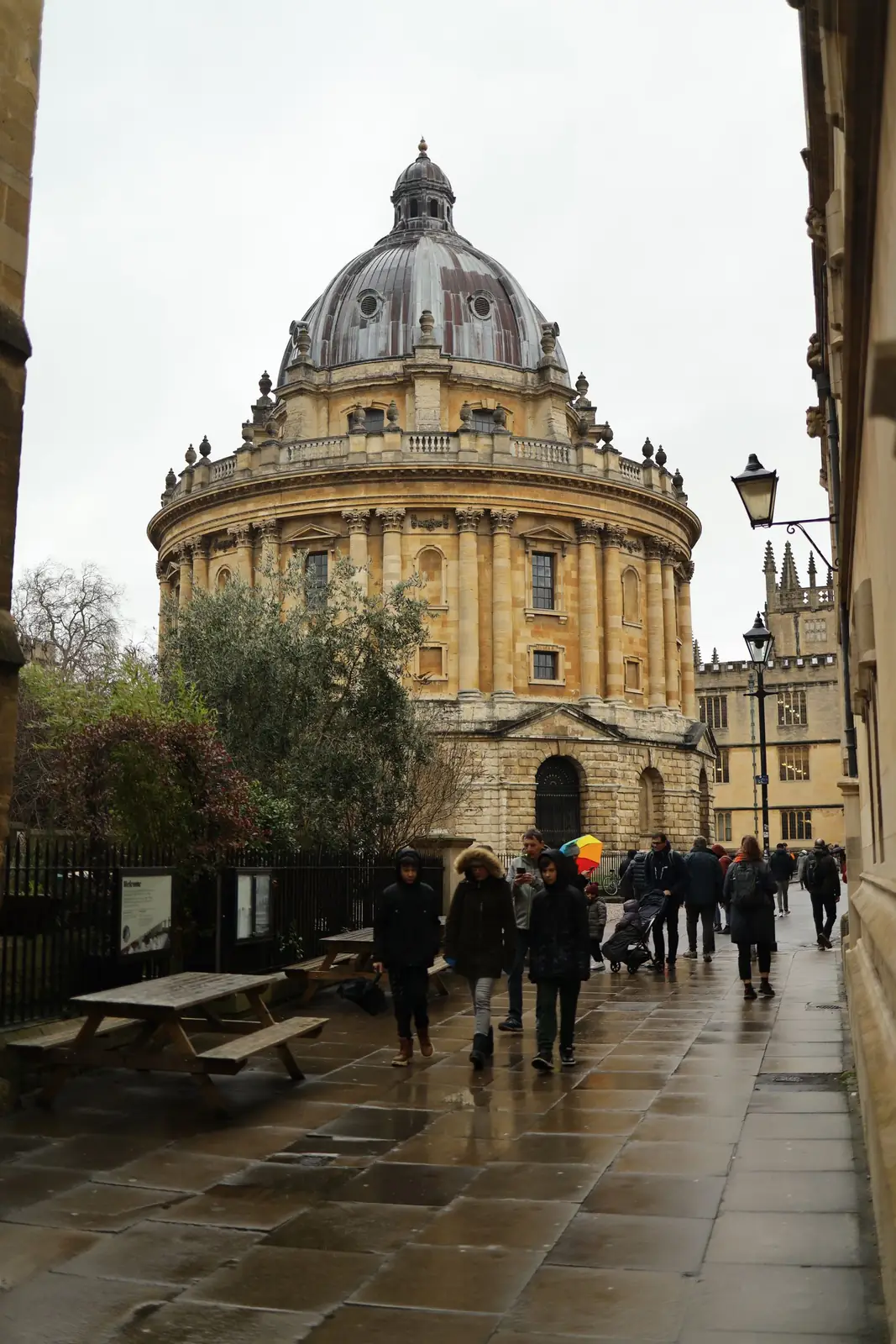 Visitors around the Radcliffe Camera in Oxford