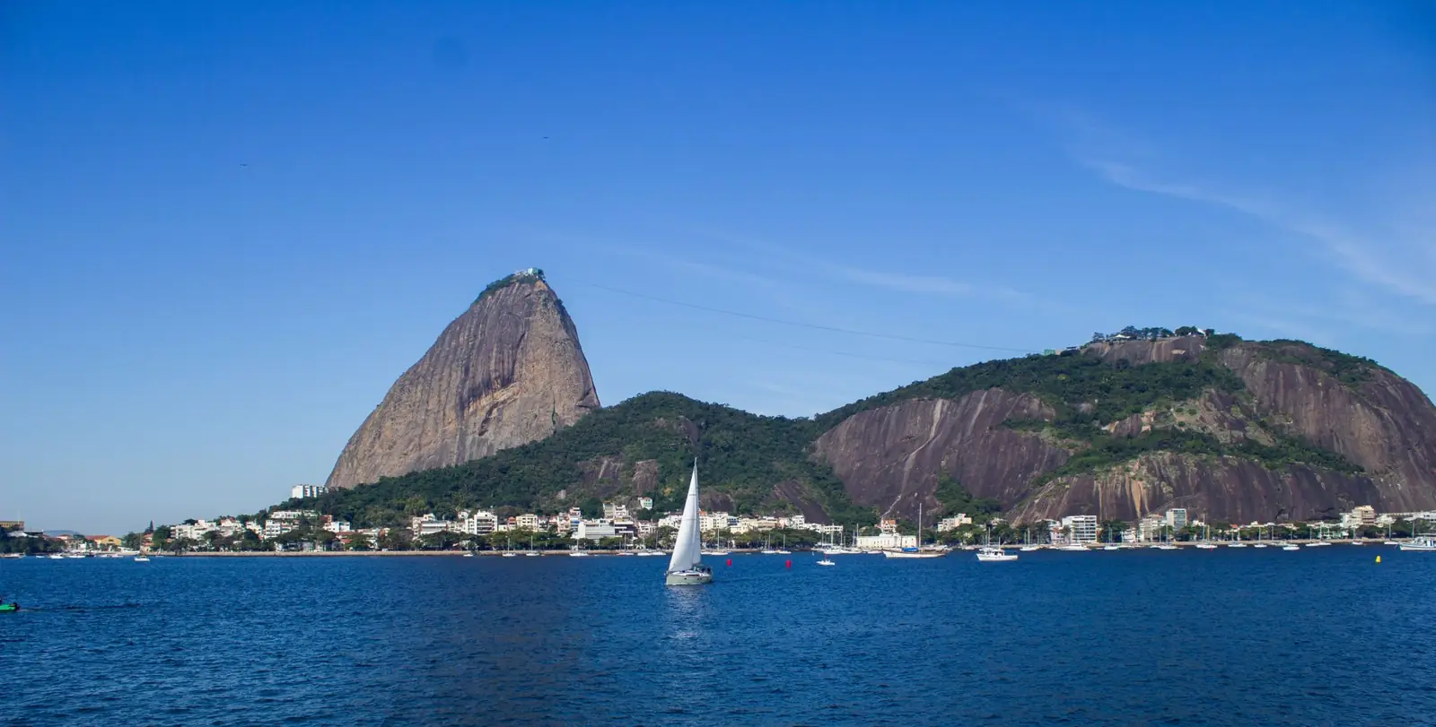 Sugarloaf Mountain and Morro da Urca across Guanabara Bay