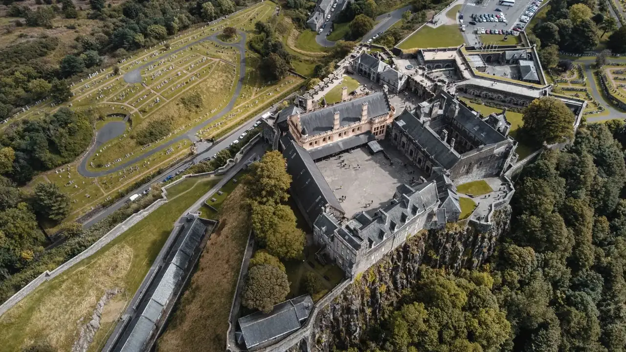 Stirling Castle and the Old Town from above