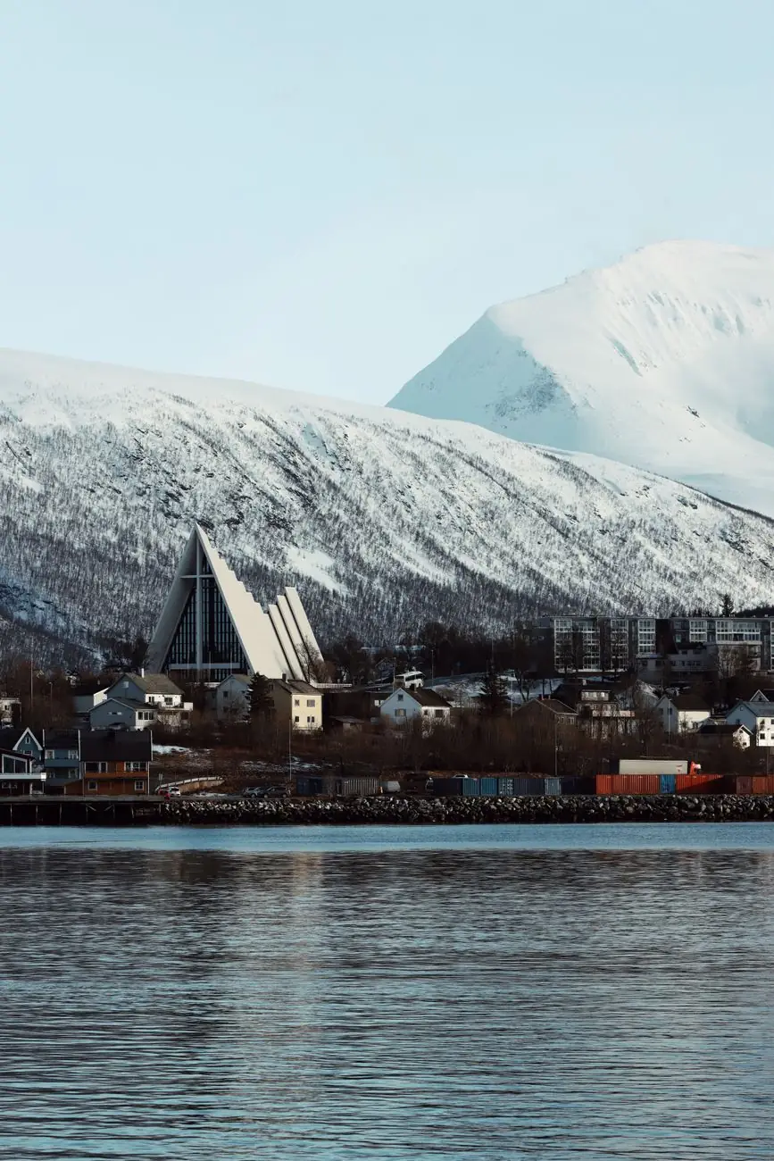 The Arctic Cathedral on Tromsø’s mainland shore