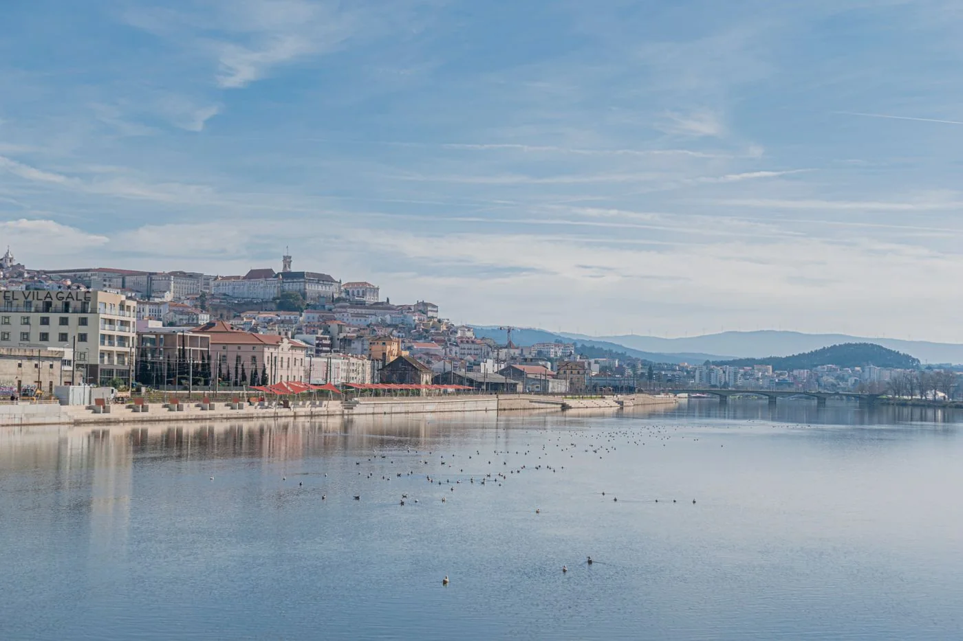 Coimbra’s hillside cityscape beside the Mondego River