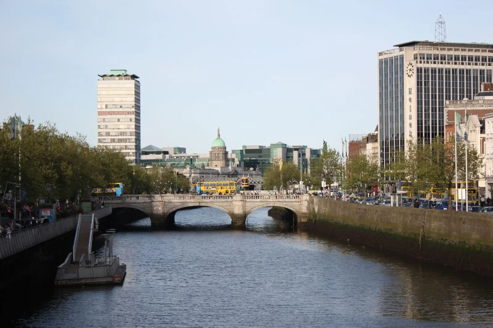 O’Connell Bridge and the River Liffey in Dublin