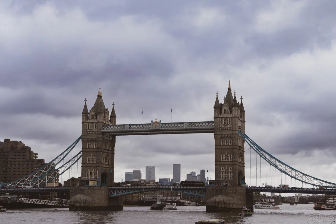 Tower Bridge spanning the River Thames in London