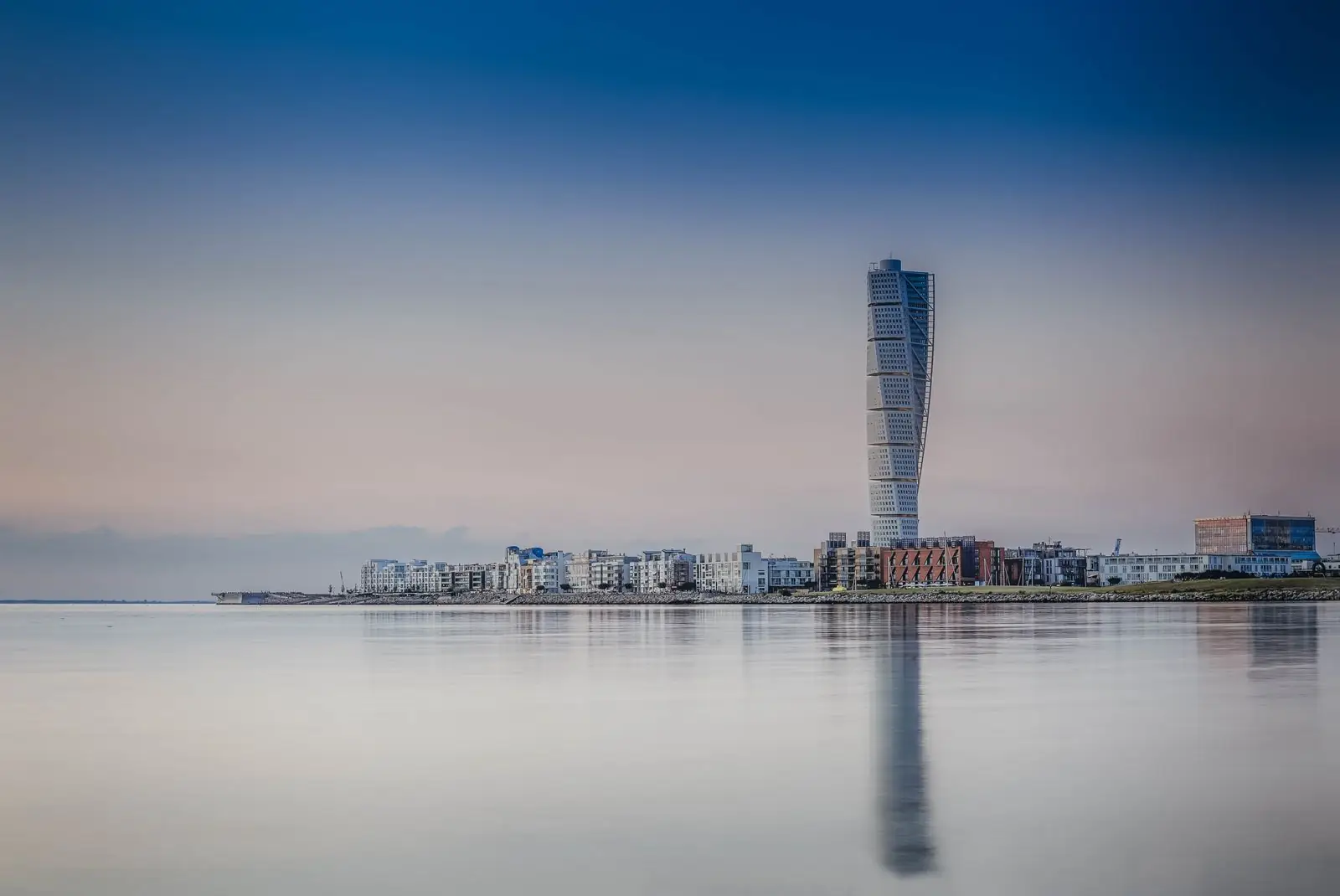 Turning Torso and the waterfront at Västra Hamnen in Malmö